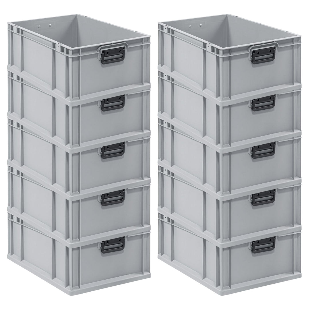 Mega Deal | 10x Proregal Eurobox NextGen Portable Duo |HxBxT 22x40x60cm HxBxT 22x40x60cm Grau, HxBxT
