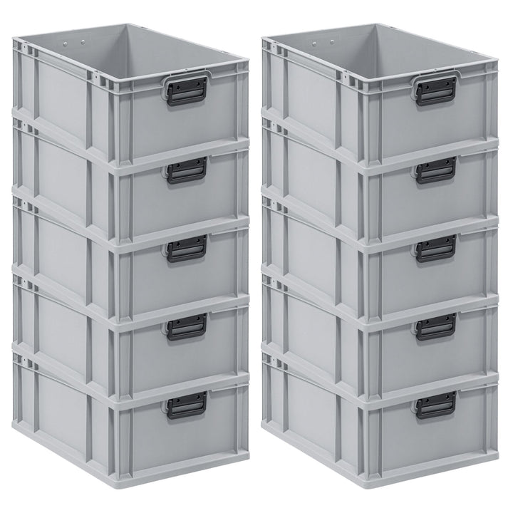 Mega Deal | 10x Proregal Eurobox NextGen Portable Duo |HxBxT 22x40x60cm HxBxT 22x40x60cm Grau, HxBxT