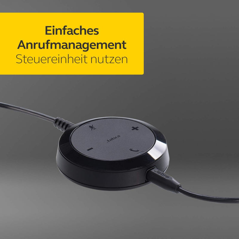 Jabra Evolve 30 UC Mono Headset - Unified Communications Headphones for VoIP Softphone with Passive