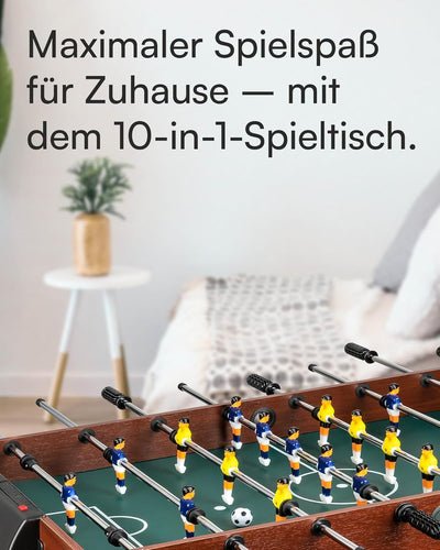 shelfmade Multifunktionaler Spieltisch, Tischfussball für Kinder, Holz, umbaubarer Billardtisch, Min