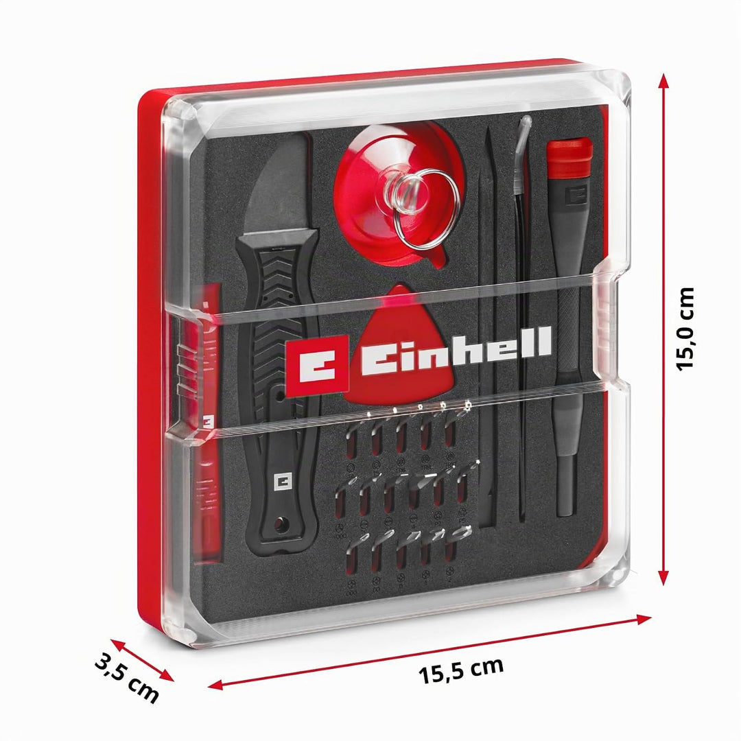 Original Einhell 28-tlg. Präzisions- und Elektronik-Reparatur-Set (Präzisionsbits, Schraubendreher-B