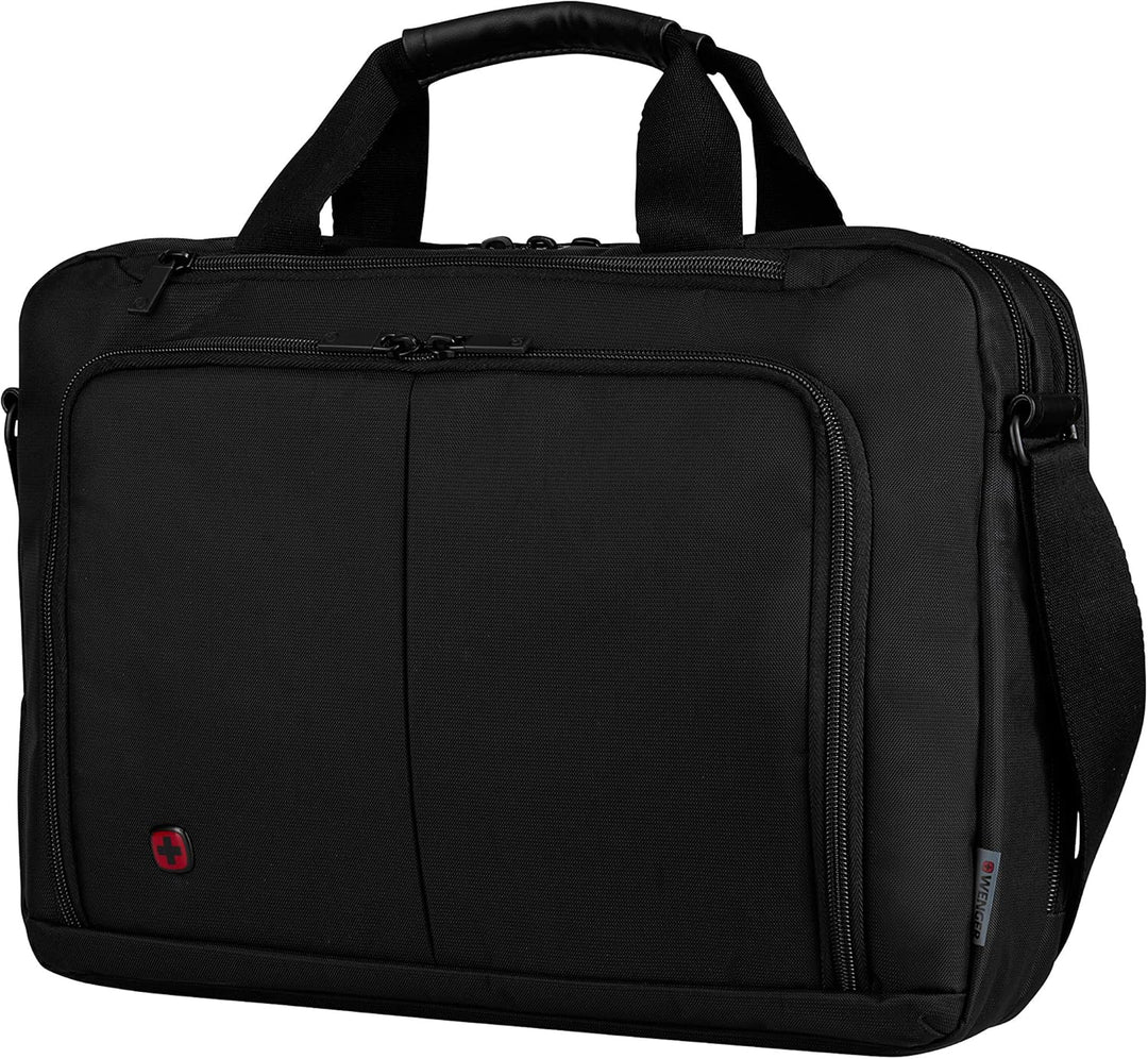 WENGER Source 16 Laptop-Tasche zum Umhängen, Notebook bis 16 Zoll, Tabletfach bis 10 Zoll, Aktentasc