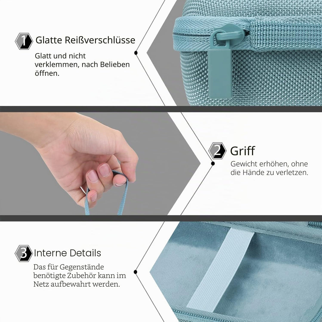 co2CREA Hart Tasche für Canon SELPHY Square QX10 Tragbarer Fotodrucker kompatibel für Druck-Set XS-2