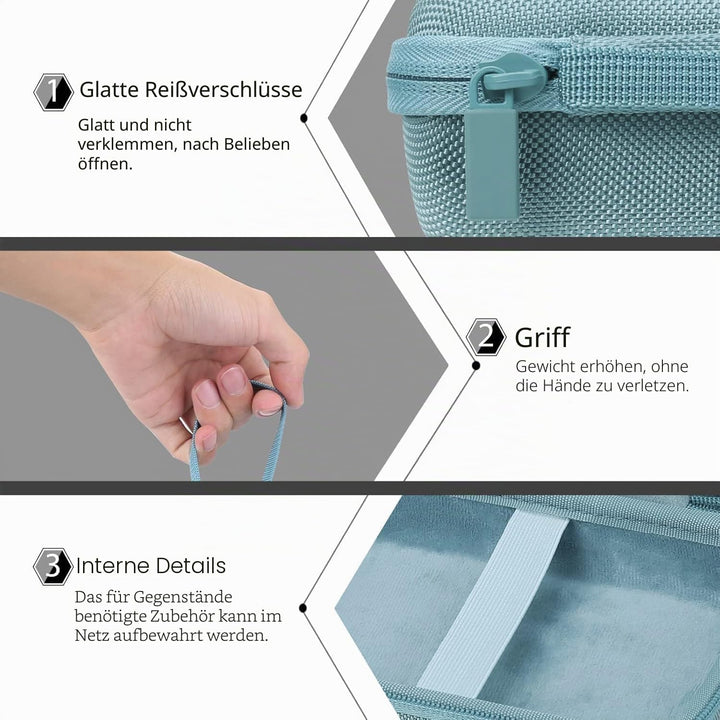 co2CREA Hart Tasche für Canon SELPHY Square QX10 Tragbarer Fotodrucker kompatibel für Druck-Set XS-2