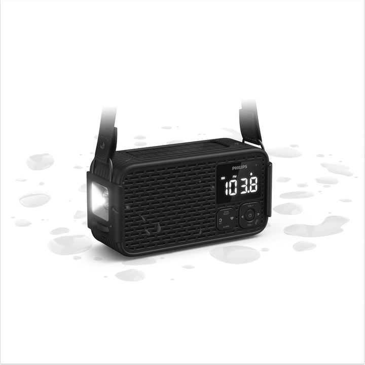 Philips TAR3500 Notfunk; mehrere Stromversorgungsoptionen, AM/FM, SOS-Sirene und Ladegerät