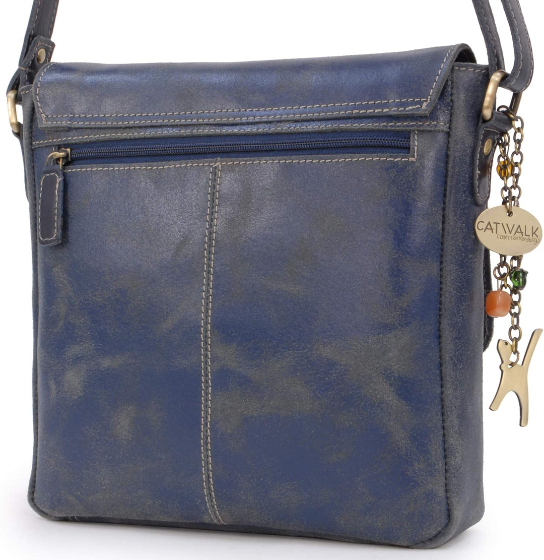 Catwalk Collection Handbags - Vintage Grobem Leder - CATWALK COLLECTION - Mittlere Grösse - Umhänget