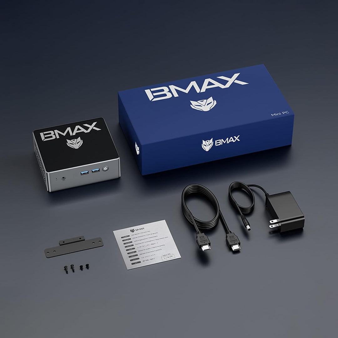 BMAX Mini PC Intel 12. Gen N95(bis zu 3,4GHz) 16GB DDR4 RAM 512GB M.2 SSD B4 Mini Computer Desktop S