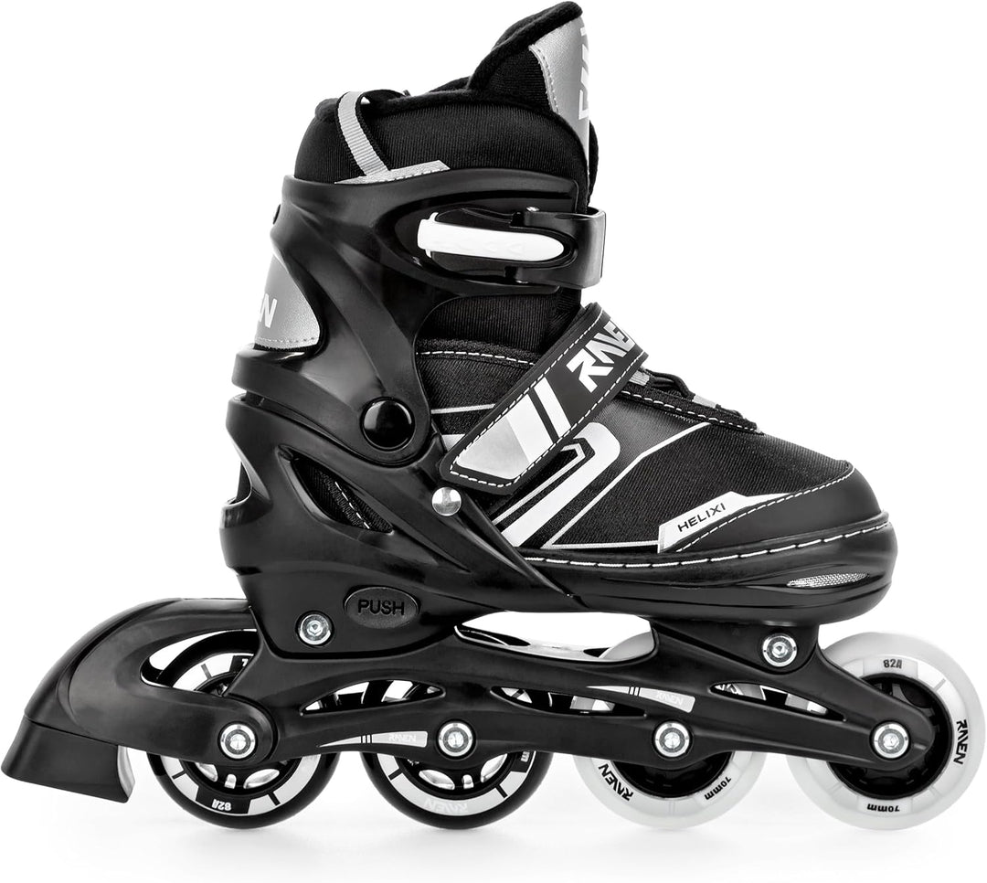 RAVEN Verstellbare 4in1 Inlineskates-Schlittschuhe-Rollschuhe-Triskates Helixi 34-37 (21cm-23,5cm) H