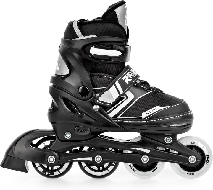 RAVEN Verstellbare 4in1 Inlineskates-Schlittschuhe-Rollschuhe-Triskates Helixi 34-37 (21cm-23,5cm) H