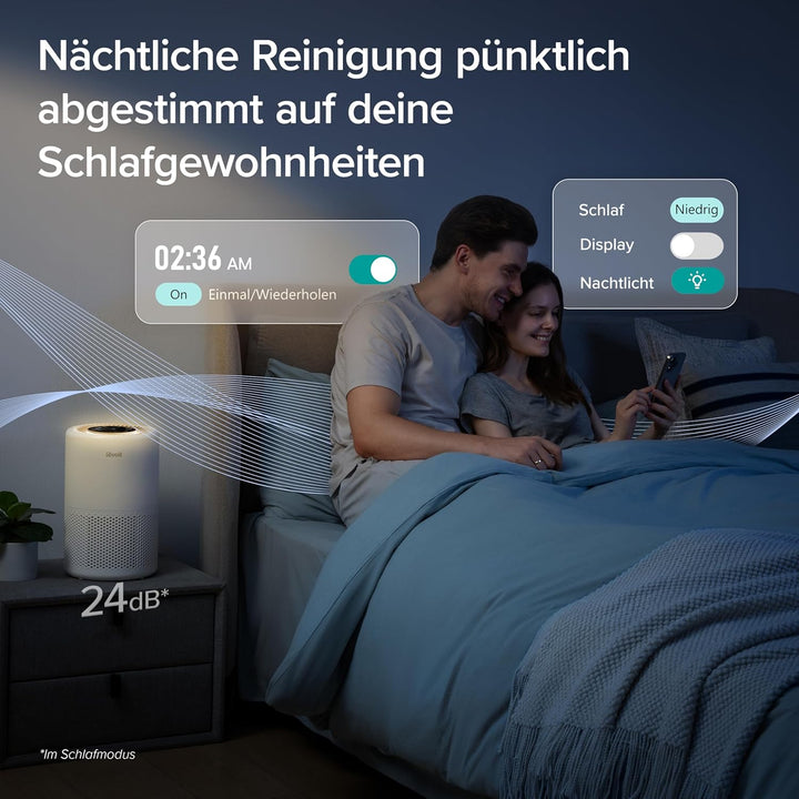 LEVOIT Luftreiniger 3-in-1 HEPA Filter, Luftfilter gegen Schimmel, Staub, Pollen & Gerüche, Air Puri