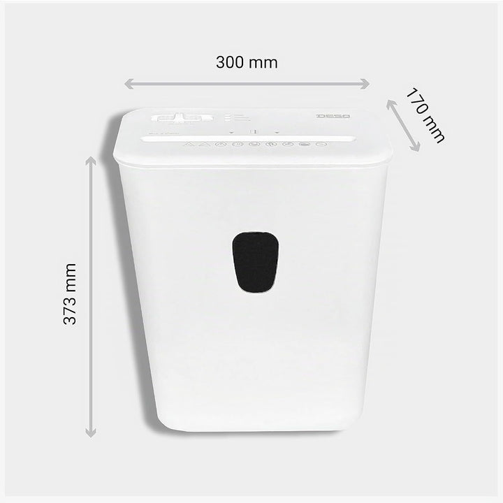 DESQ® Aktenvernichter 8 Blatt - Partikelschnitt 4 x 38 mm, Sicherheitsstufe P4, 15 Liter, Leiser Bet