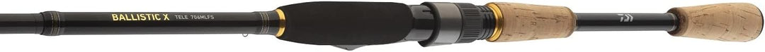 DAIWA 2021 Ballistic X Tele Spin, Teleskop-Spinn-Angelrute 6.23 Ft / 0.14-0.53 oz, 6.23 Ft / 0.14-0.