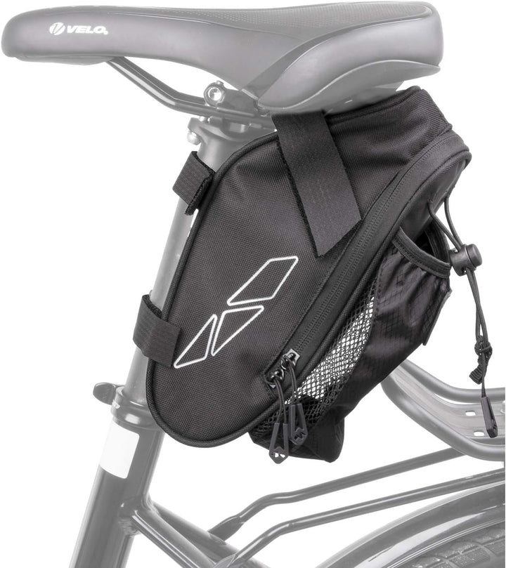 M-Wave Unisex – Erwachsene Amsterdam Bottle Fahrradsatteltasche, Schwarz