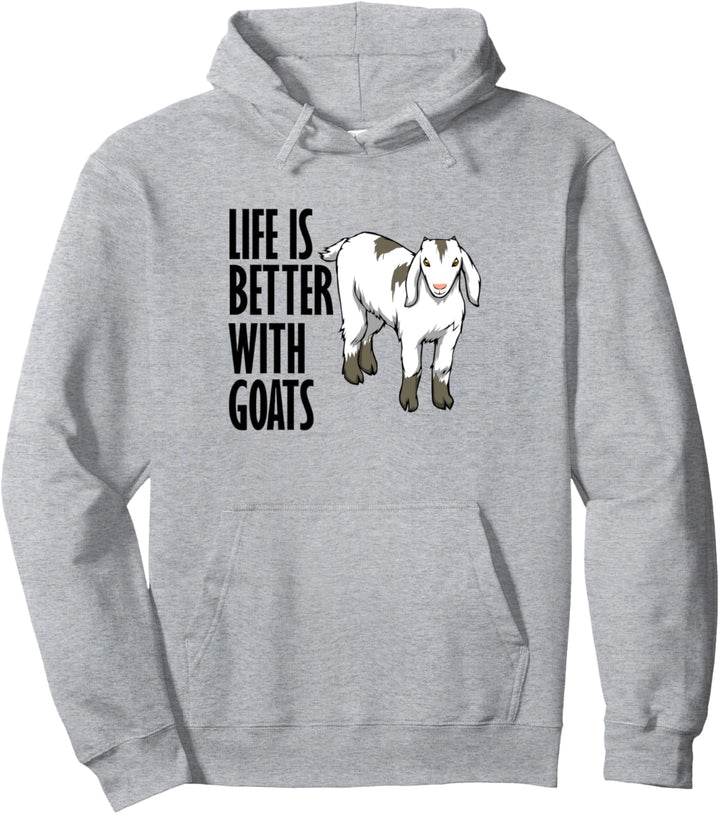Leben mit Ziegen Bauernhof Tier Haustier Pullover Hoodie
