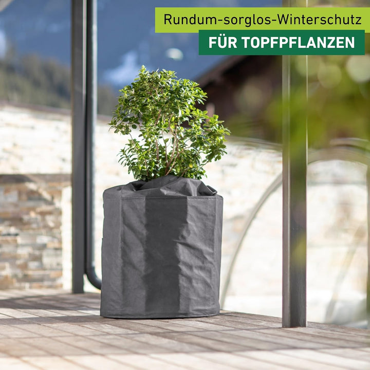 Windhager Winter-Topfschutz Superprotect L für kälteempfindliche Topf- und Kübelpflanzen, Frostschut