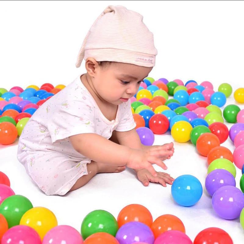 Martom Bunte Bälle für Bällebad 7/6cm Babybälle Plastikbälle Baby Spielbälle 100-2000 Stuck (7cm, 40