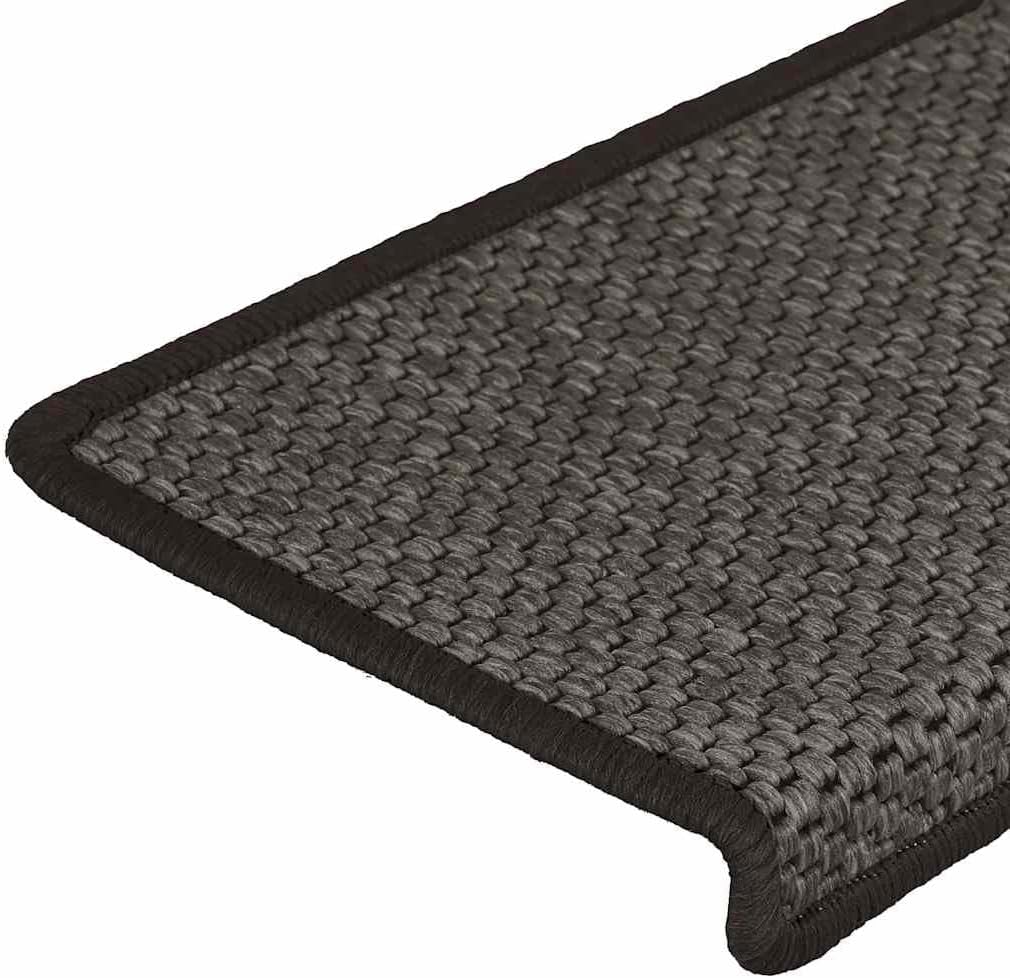 vidaXL Treppenmatten 15 STK., Stufenmatten Selbstklebend, Treppenteppich in Sisal-Optik, Treppenstuf