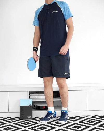 STIGA Tischtennisschläger Pro WRB Blue Edition - 3-Sterne Tischtennis Schläger mit Blauem Belag