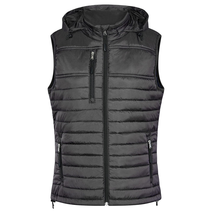 HRM Damen Hooded Performance Body Warmer I Fair Trade Outdoor Weste Damen, 100 g/m² I Aus 100% leich