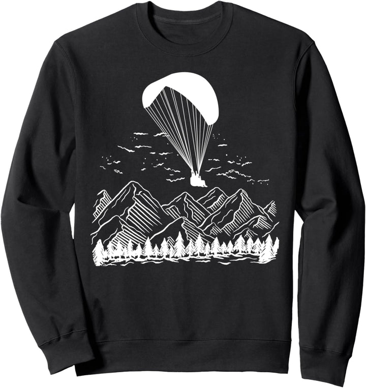 Paragliding Gleitschirm in den Bergen Paraglider Geschenk Sweatshirt