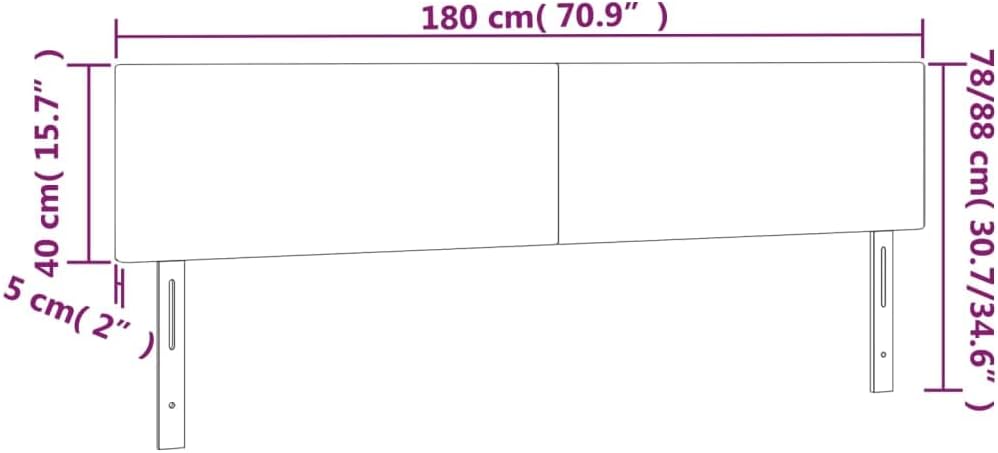 vidaXL LED Kopfteil Polsterkopfteil Bettkopfteil Betthaupt für Bett Bettrahmen Bettgestell Schlafzim