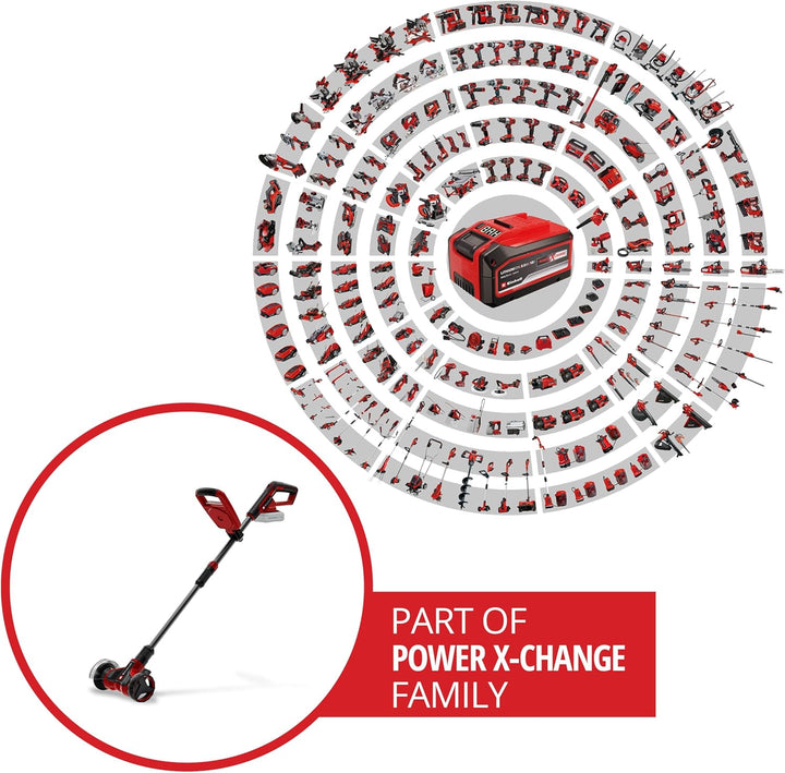 Einhell Akku-Fugenreiniger GE-CC 18/110 Li E Power X-Change (18 V, Führungsholm teleskopierbar, Zusa
