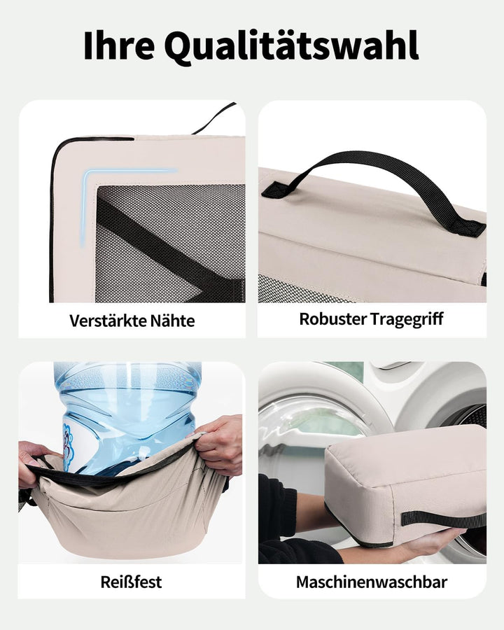 ECOHUB 7 Teilig Koffer Organizer Set, Packing Cubes mit Reissverschluss, Recyceltes PET Packwürfel S