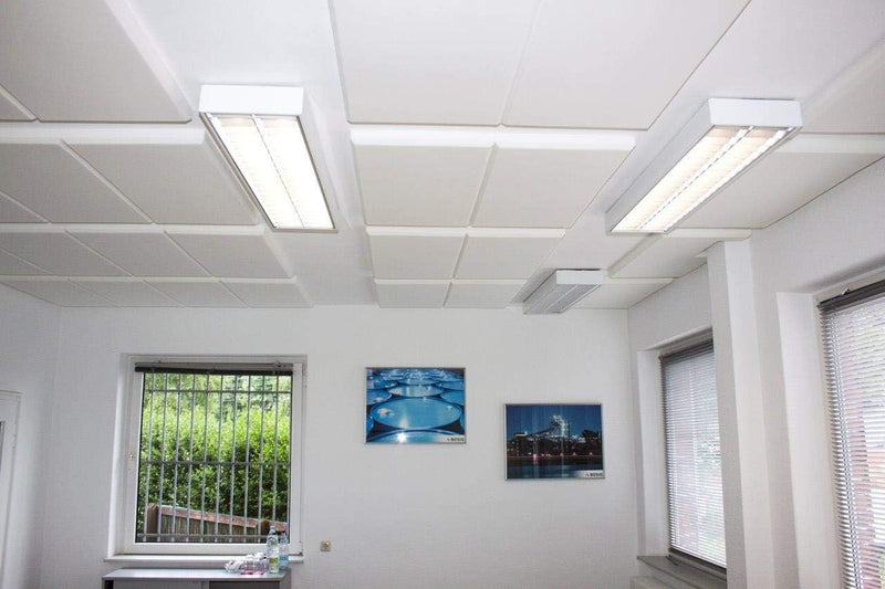 Schallabsorber 4 Stück je 100x50x5cm Akustikdämmplatte Lärmreduktion aus Schaumstoff mit Fase, schwe