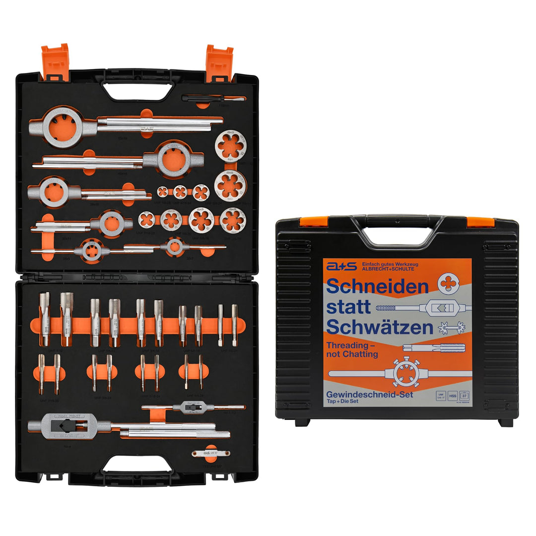 a+s UNF Gewindeschneider Set | HSS-G, 1/4&