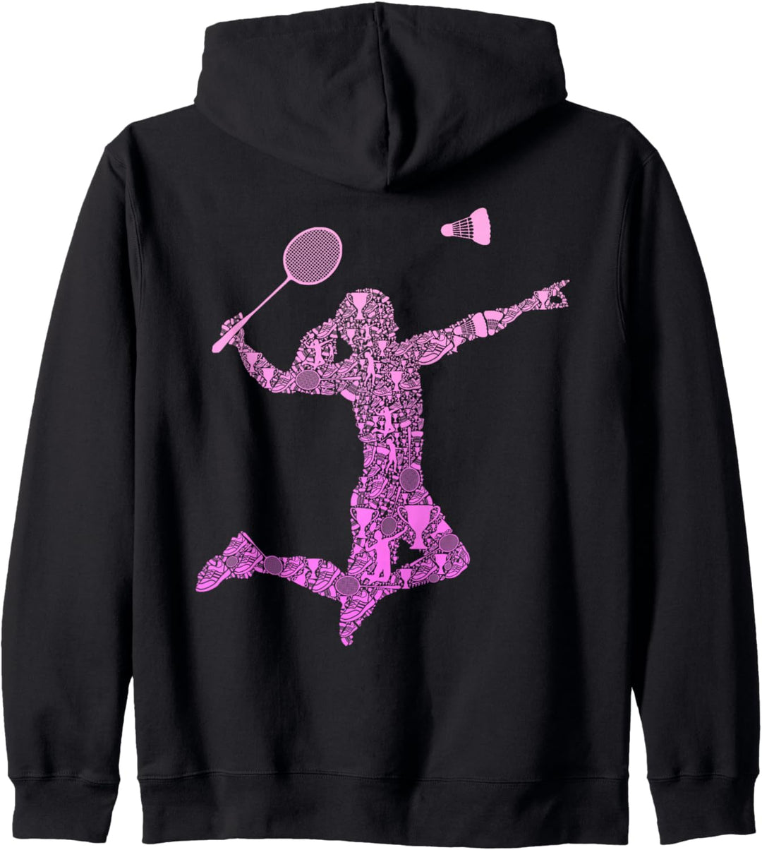 Badminton Federball Badmintonspieler Damen Mädchen Kinder Kapuzenjacke