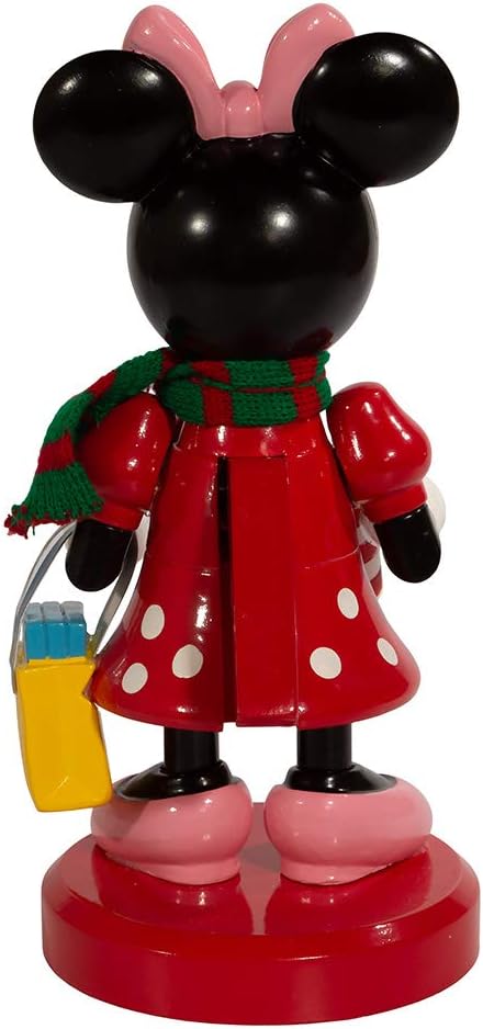 Disney DN6212L Nussknacker Minnie Maus mit Zuckerstange, Harz, Mehrfarbig, 10 Inch