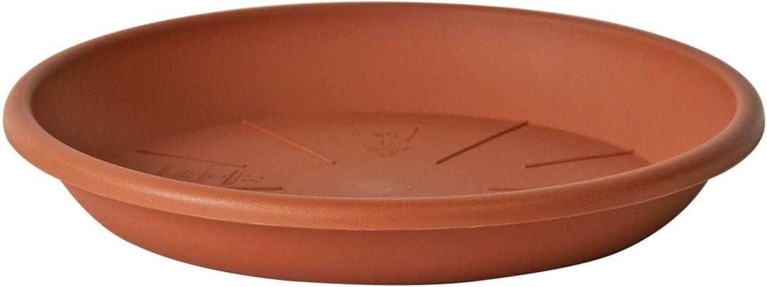 Euro3Plast Olimpo Blumenschale mit Untersetzer in rund 70 cm Ø Farbe terrakotta aus Kunststoff 13631