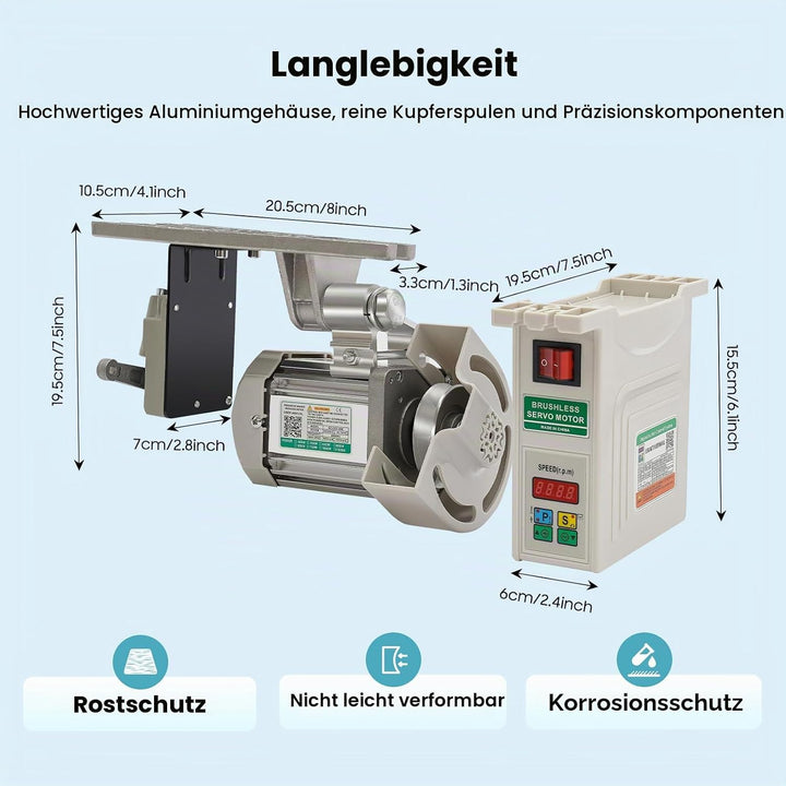 220V Bürstenloser Elektrischer Servomotor Nähmaschine Motor, 750W Servomotor Energiesparender, Indus