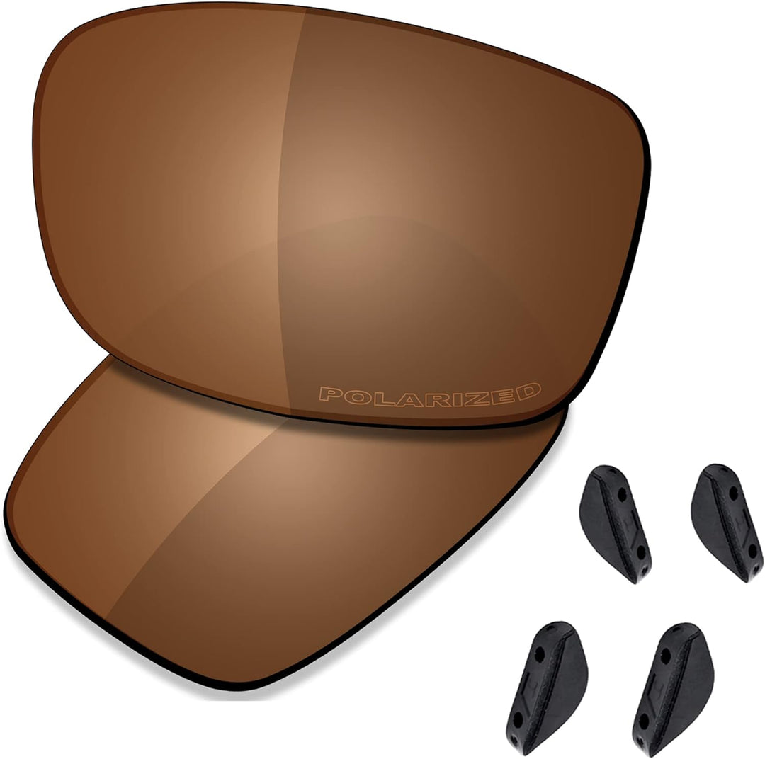 Saucer Premium Ersatzgläser für Oakley Fives Squared Sonnenbrillen High Definition - Amber Brown Pol