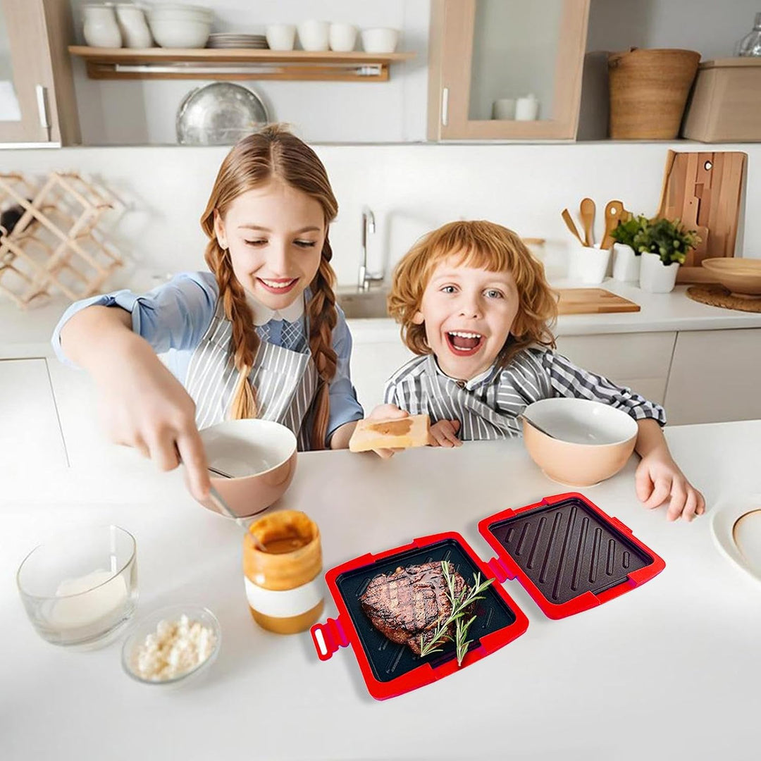 Sandwichpresse – hitzebeständige Küchenhelfer, Mikrowellen-Sandwich-Maker, Käse-Toaster, für Frühstü