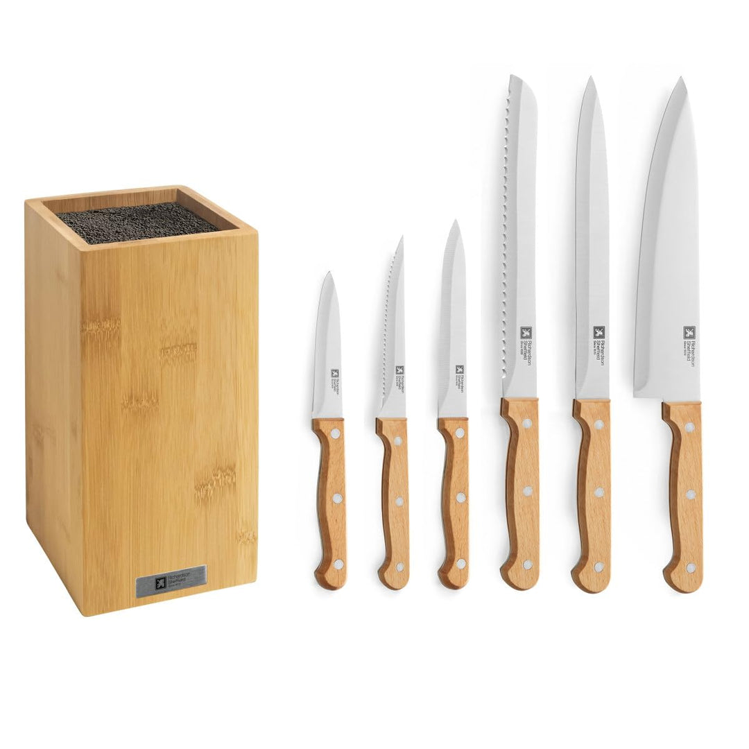 Richardson Sheffield Artisan Bois Messerblock, 6-teilig