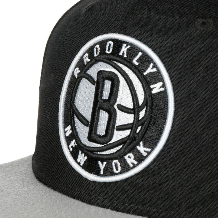 Mitchell &amp; Ness Patch Overload Nets Cap Basecap Baseballcap Snapback Flat Brim NBA Brooklyn (One Siz
