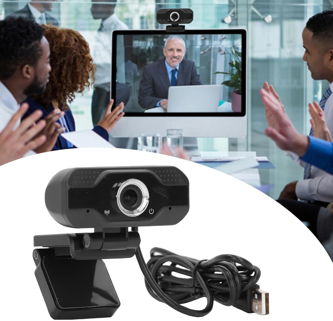 USB Webkamera mit Mikrofon, Weitwinkel Webcam für den Desktop, 4K HD Autofokus Computer Webkamera fü