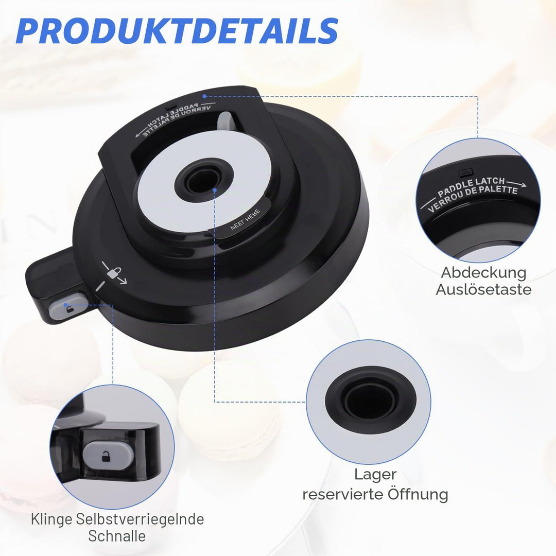 Äusserer Schalendeckel Ersatz für Ninja Creami NC301 Serie Eismaschine, Wiederverwendbarer Creami-De