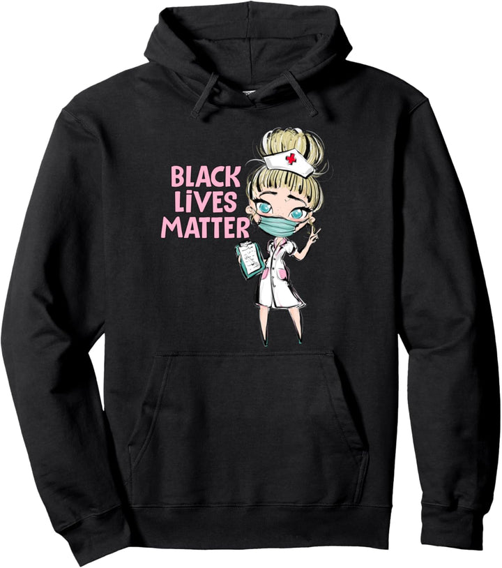 Schwarze Leben Materie Verbündete Krankenschwester Blonde Pullover Hoodie