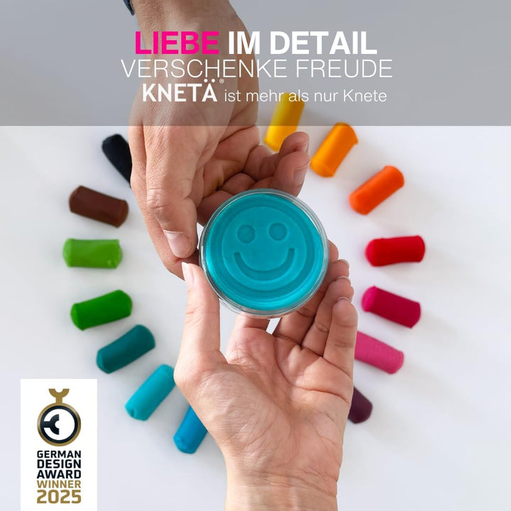 KNETÄ Dosen Knet Set I Für Kinder ab 1 Jahr I I Vegan I Unbedenklich (8er Set) 8er Set Standard, 8er