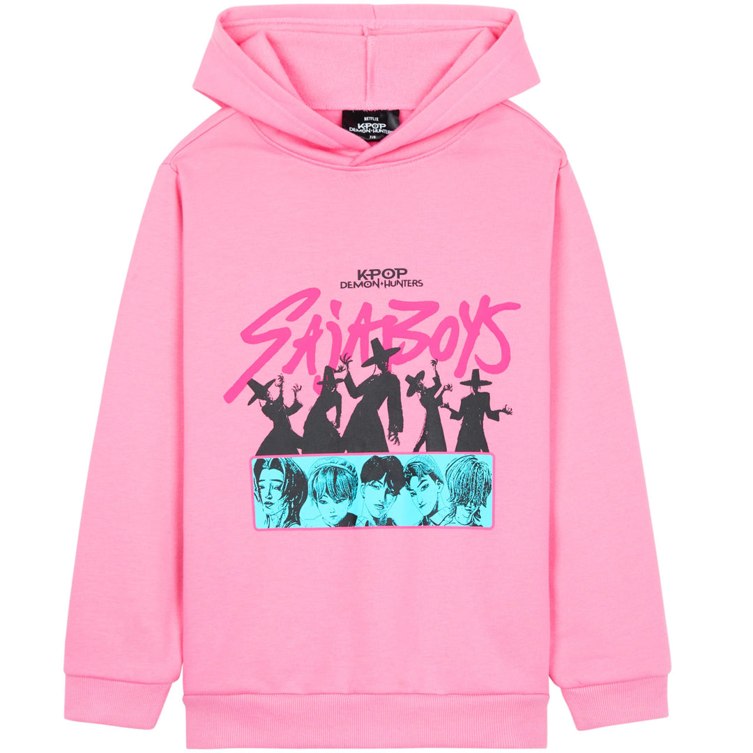 Offiziell Hoodie Mädchen & Teenager, Taschen Fleece Pullover, Anime Demon Hunter Merch, Kinder Gesch