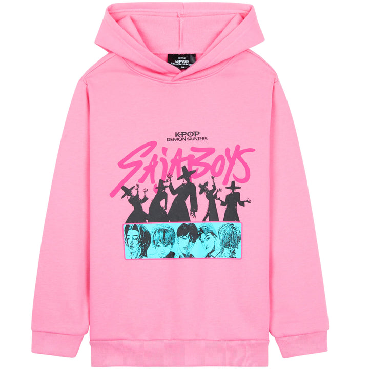 Offiziell Hoodie Mädchen & Teenager, Taschen Fleece Pullover, Anime Demon Hunter Merch, Kinder Gesch