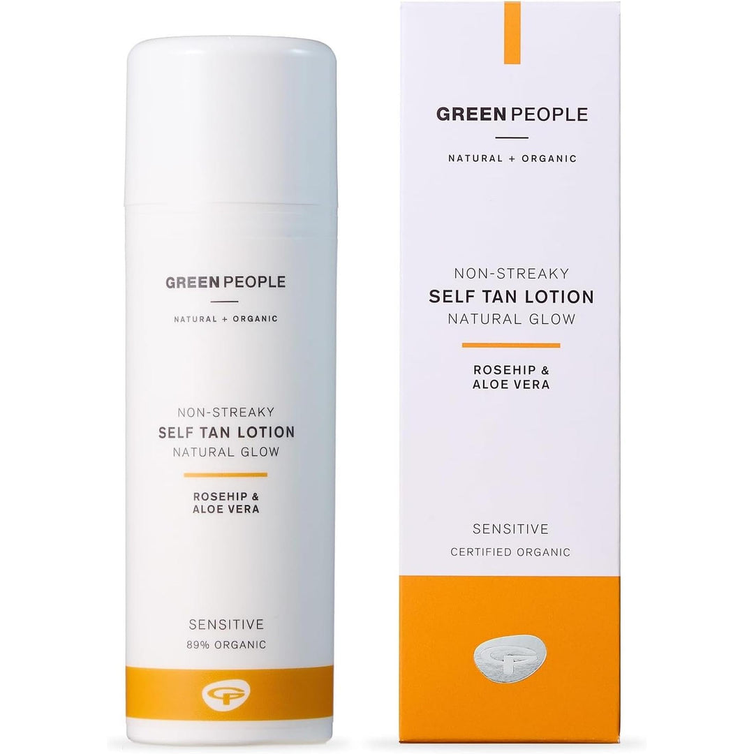 Green People Selbstbräuner-Lotion, 150ml | Natürlicher Bio-Selbstbräuner für Gesicht und Body | Mit