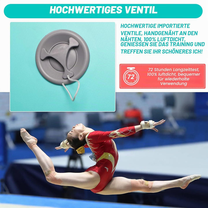 Aufblasbare Gymnastik Air Roll, Aufblasbare Luft Rollen, Air Roller, Gymnastikrolle, Ausbildung Glei