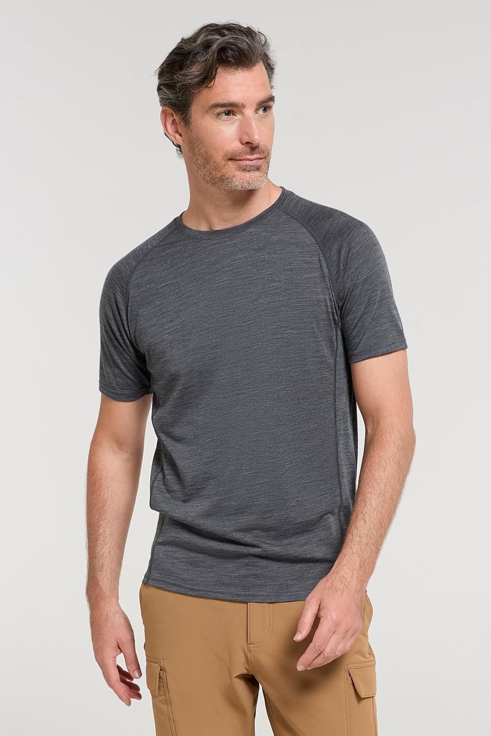 Mountain Warehouse Summit Merino Herren T-Shirt Unterhemd Thermounterwäsche Funktionsunterwäsche Ski