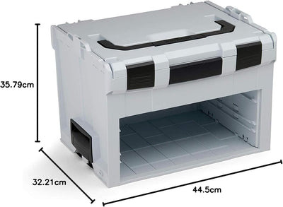 Bosch Sortimo LS-BOXX 306 grau Werkzeugkoffer Set | inklusiv i-BOXX 72 leer und LS-Schublade 72 leer