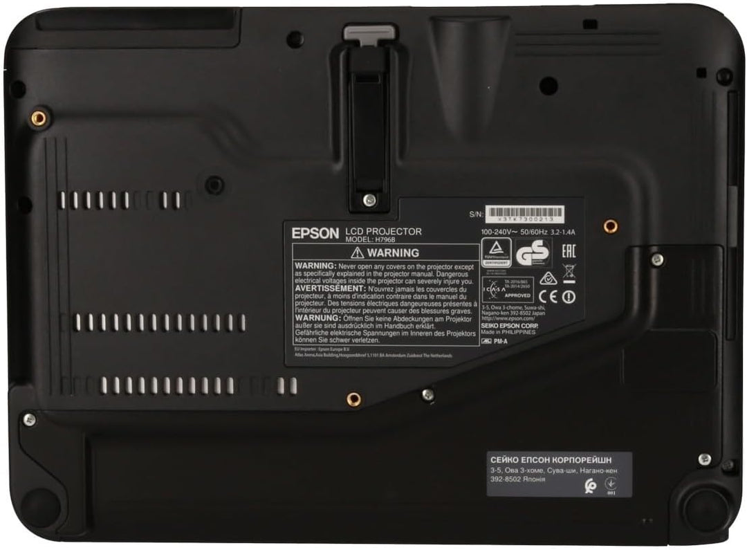 Epson EB-1795F Projektor, Schwarz, Weiss