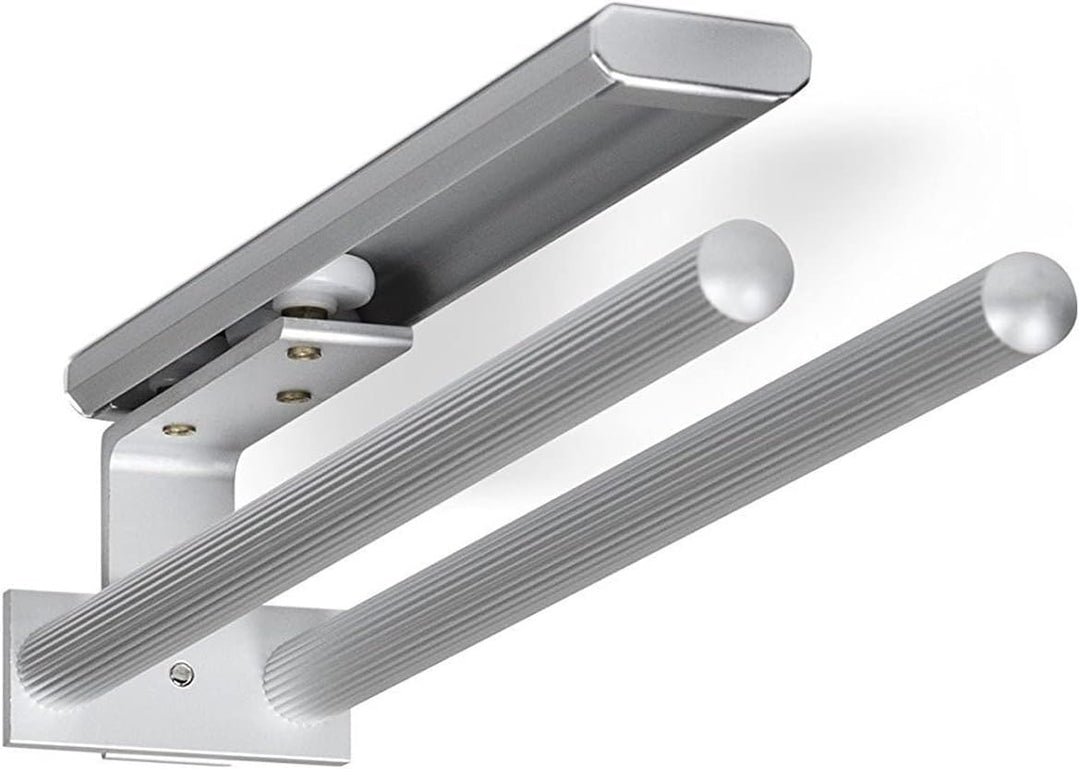 SOTECH 2 Stück drehbare Handtuchhalter TED 2-armig Chrom poliert (Aluminium, 450-730 mm, ausziehbar)
