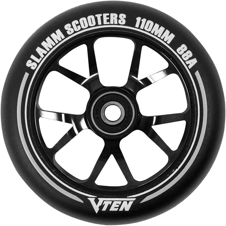 Slamm Scooters V-Ten II Räder, Unisex, Erwachsene, Unisex, SL582 110 mm Schwarz, 110 mm Schwarz